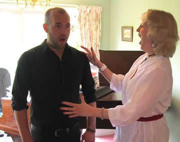 A singing lesson taking place in York, UK